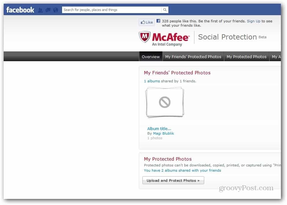 McAfee защищает ваши фотографии с Facebook