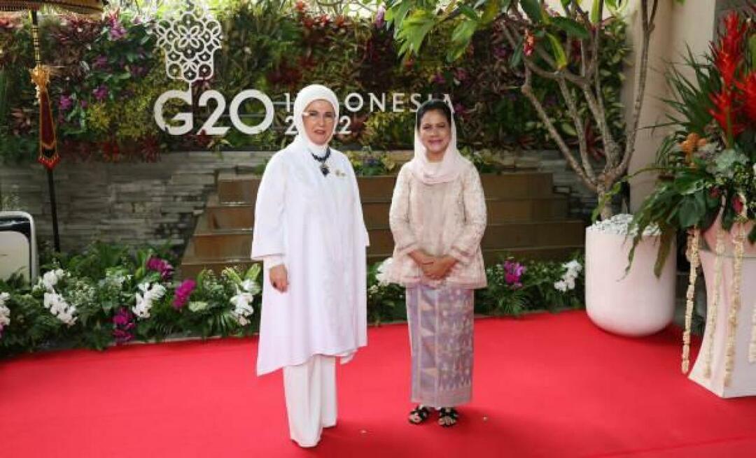 Эмине Эрдоган встретилась с супругами лидеров на саммите G20