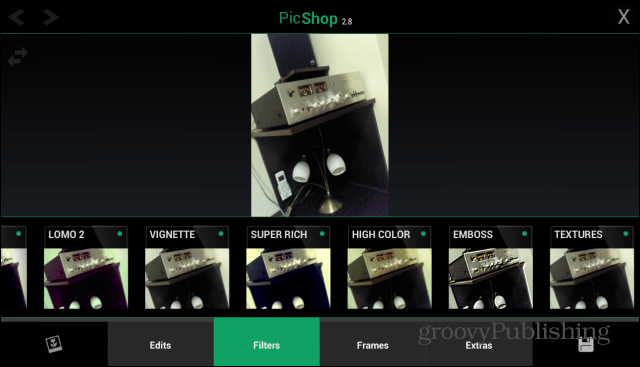 PicShop Android главная