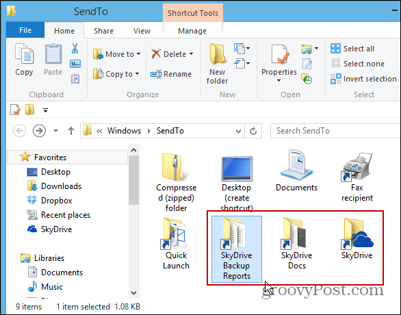 Другие папки SkyDrive