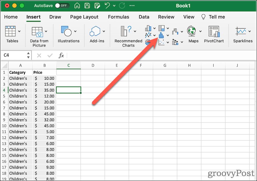 Как создать блочную диаграмму в Excel