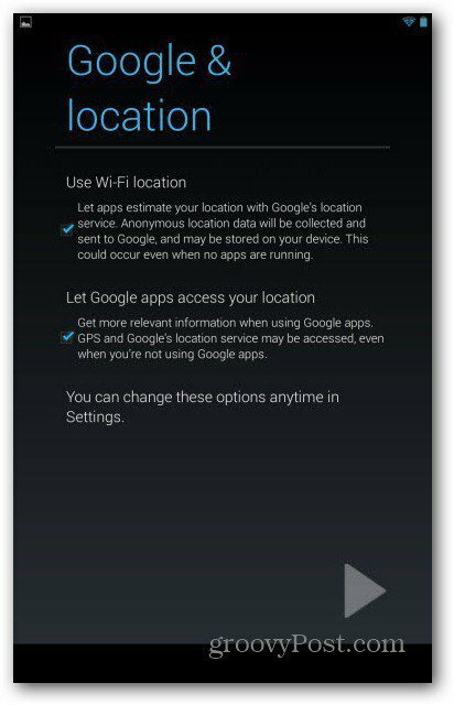 Аккаунты пользователей Nexus 7 - Google Location