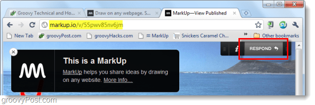 сотрудничать на скриншотах, используя markup.io