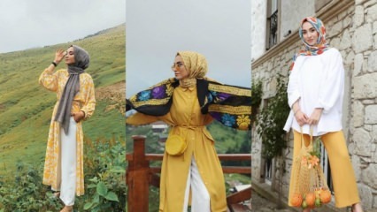 Желтая одежда в хиджабе