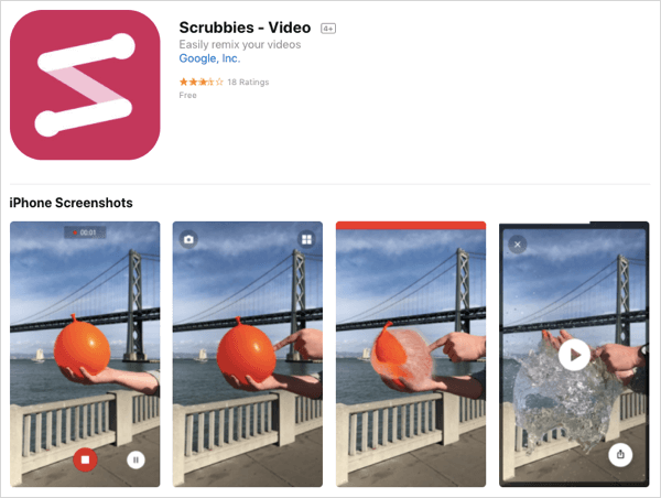 Создавайте зацикленные видео с приложением Scrubbies.