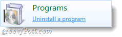 удалить программу на Windows 7