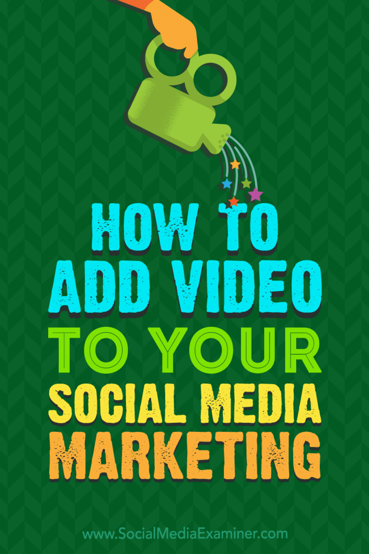 Как добавить видео в свой маркетинг в социальных сетях, автор Alex York на Social Media Examiner.