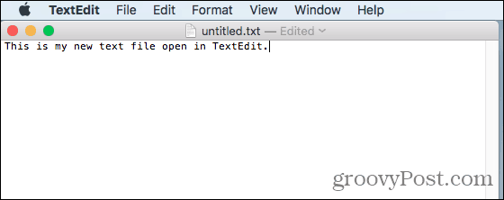 Текстовый файл открывается в TextEdit на Mac