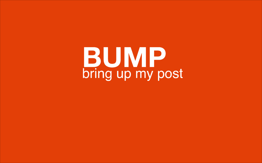 Что означает Интернет-сленг BUMP и как его использовать?