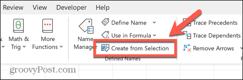 Excel создать из выбора