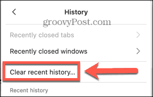 Firefox очистить недавнюю историю