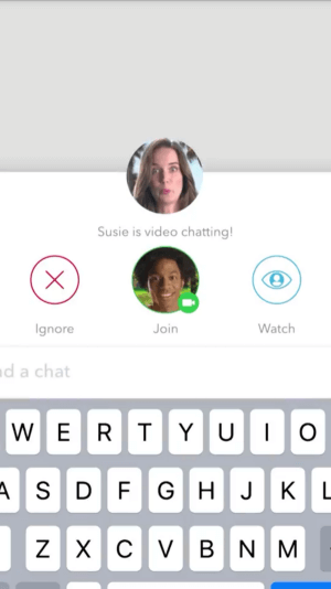 функция чата Snapchat