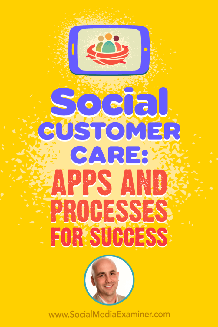 Социальная служба поддержки клиентов: приложения и процессы для достижения успеха с идеями Дэна Гингисса в подкасте по маркетингу в социальных сетях.