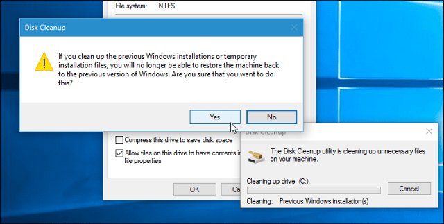 Обновление для Windows 10 ноября: освободите 20 ГБ дискового пространства