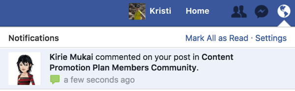 Получайте уведомление, когда кто-то просит присоединиться к вашей группе в Facebook.