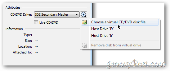 Настройка VirtualBox ISO файл Windows 8