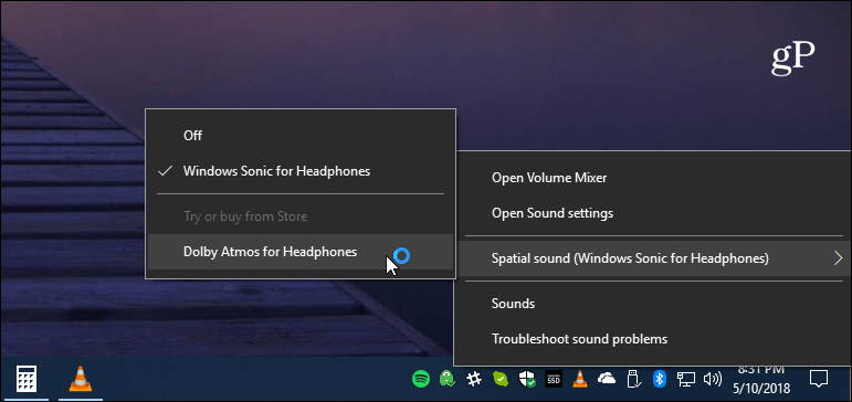 Настройка звука Windows 10 Панель задач