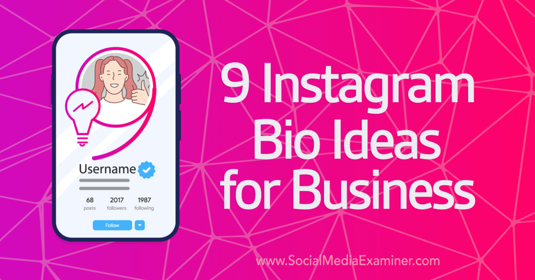 9 идей Instagram Bio для бизнеса — Social Media Examiner