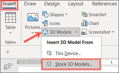 Вставка 3D-моделей в Microsoft Office