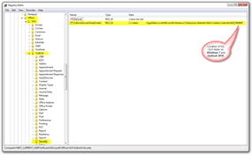 Расположение папки OLK для Windows 7 и Outlook 2010