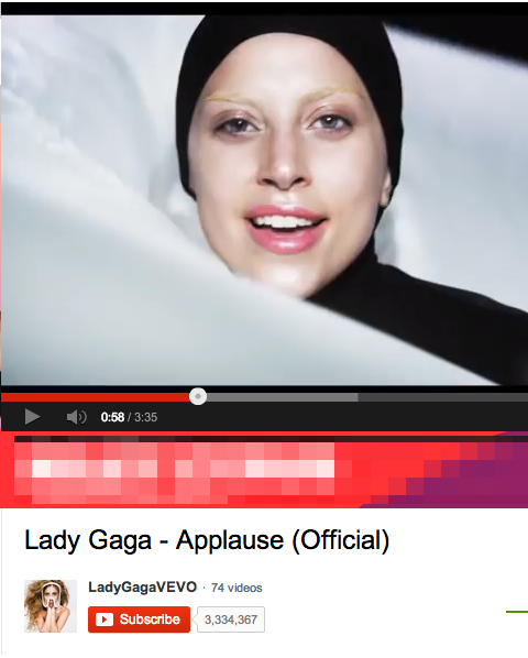 Леди Гага - апплодисменты
