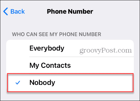 Никто не видит номер телефона в Telegram на iPhone