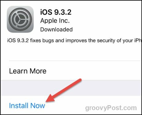 Apple IOS 9.3.2 установить