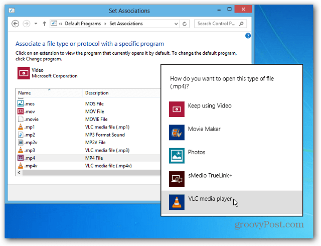 Windows 8: сделать видео и музыкальные файлы открытыми в настольных программах