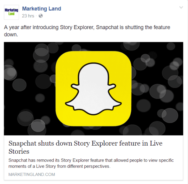 Snapchat отключает функцию Story Explorer в Live Stories.