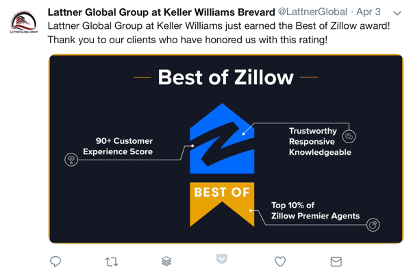Как использовать социальное доказательство в своем маркетинге, награду за образец и социальную благодарность клиентам от Lattner Global Group в Keller Williams Brevard