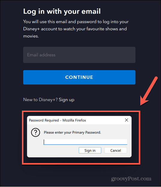 firefox введите основной пароль