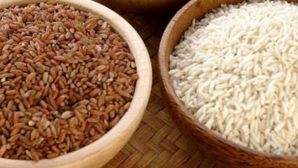 Здоров ли белый рис или коричневый рис?