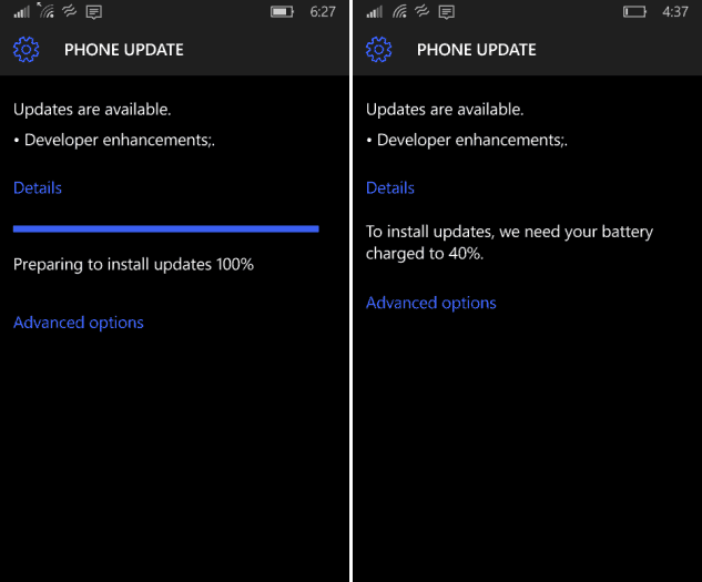 Windows 10 Phone Update