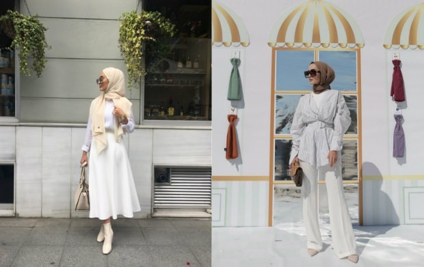белое платье хиджаб