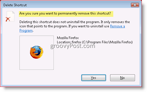 Как отключить диалоговое окно подтверждения удаления для Windows 7, Vista и XP