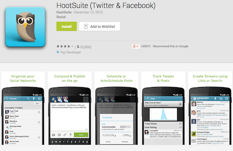 приложение hootsuite