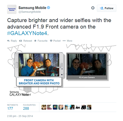 твит Samsung