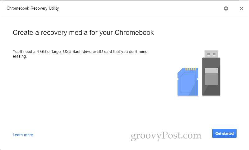 утилита восстановления Chromebook