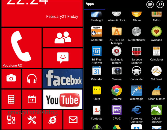 Сделайте Android похожим на Windows Phone с помощью Launcher 8
