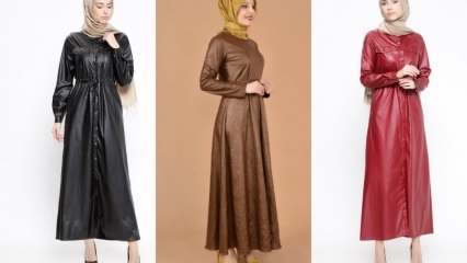 Кожаные модели одежды в хиджабе