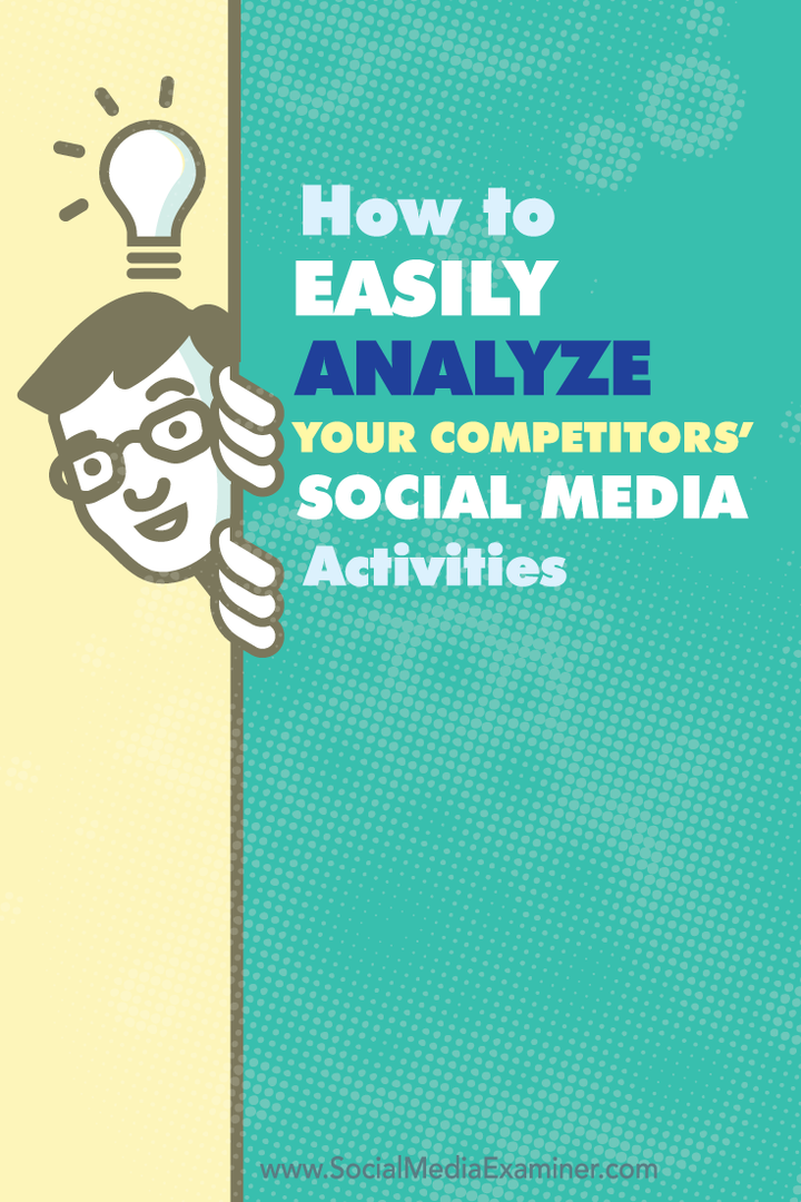 Как легко анализировать социальную активность ваших конкурентов: специалист по социальным медиа