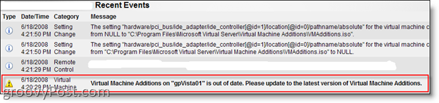 Установите дополнения виртуальной машины для MS Virtual Server 2005 R2