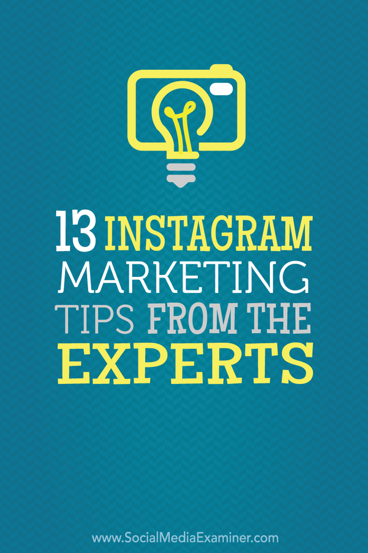 13 советов по маркетингу в Instagram от экспертов: специалист по социальным медиа