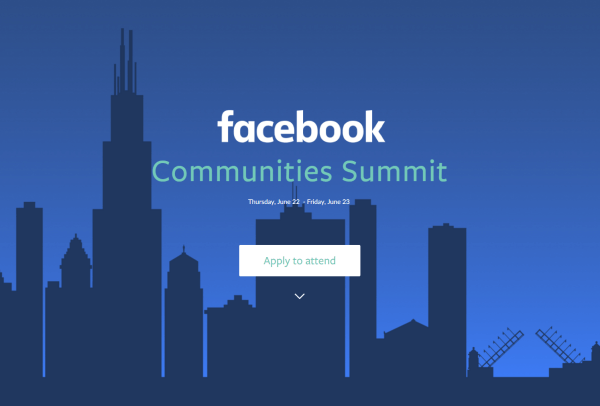 Facebook проведет первый в истории саммит сообществ Facebook 22 и 23 июня в Чикаго.