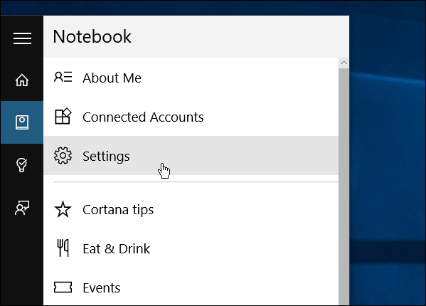 Кортана Ноутбук Windows 10