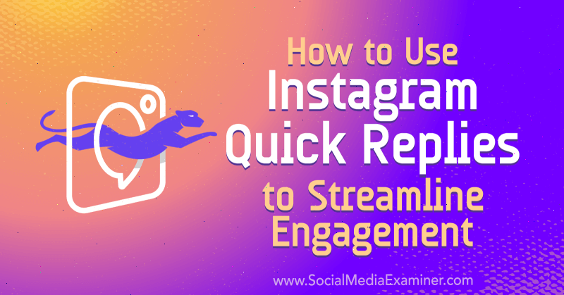 Как использовать быстрые ответы в Instagram для оптимизации взаимодействия: специалист по социальным медиа