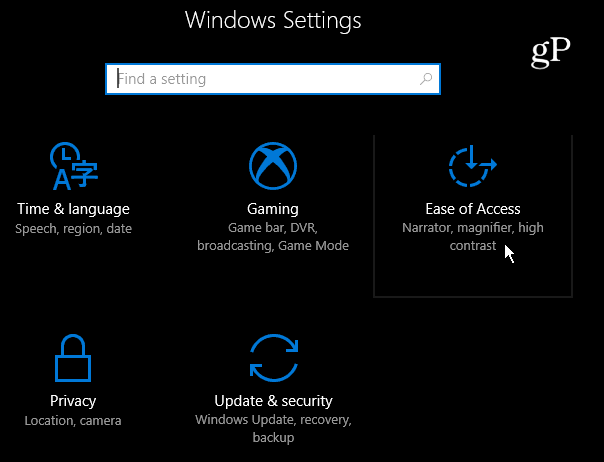 2 Удобство доступа к настройкам Windows 10