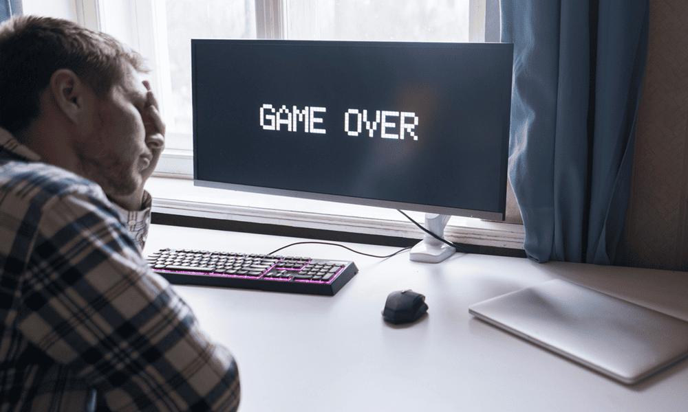 Разочарование из-за ошибок в компьютерных играх