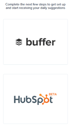 Quuu интегрируется как с Buffer, так и с HubSpot.
