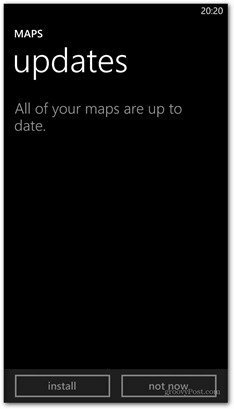 Windows Phone 8: загрузите Bing Maps для автономного использования